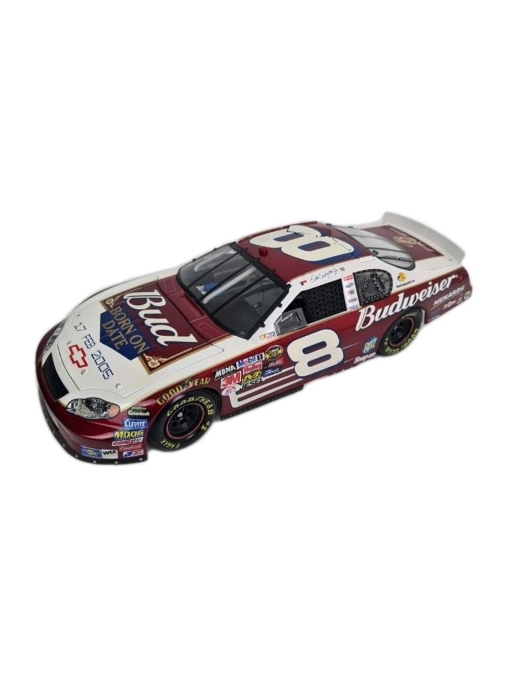Action 1:18 Dale Earnhardt Jr. #8 "BUDWEISER BORN on DATE FEB 17 Die Cast Car